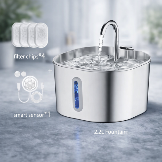 Stainless Steel Cat Water Fountain (2.2L)