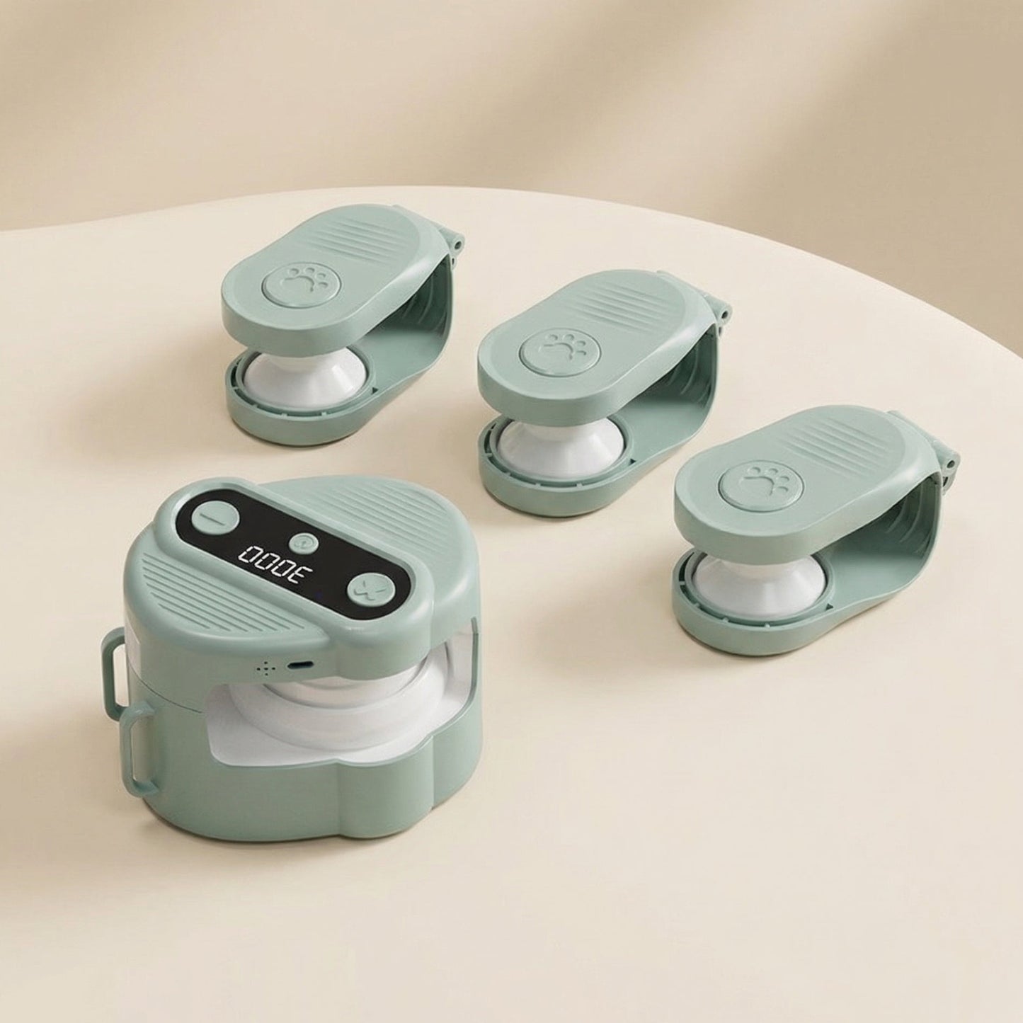 Interactive Hunting Spinner for Cats on a beige surface