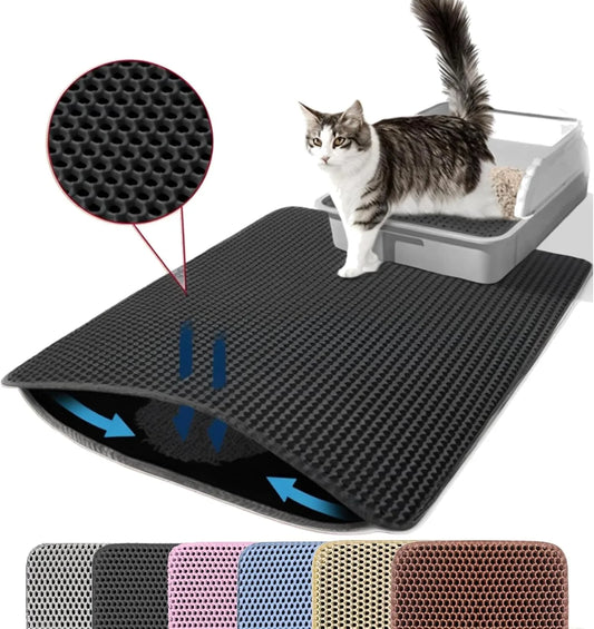 Double-Layer Cat Litter Mat