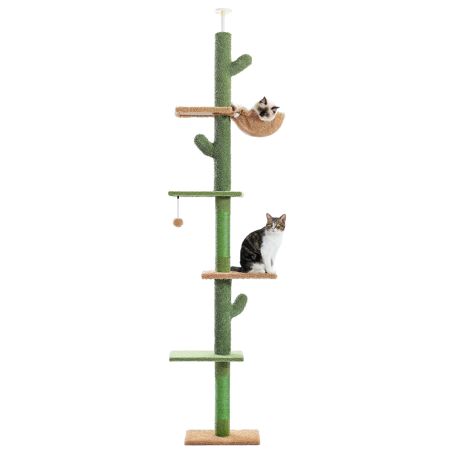 5-Tier Floor to Ceiling Cactus Cat Tree