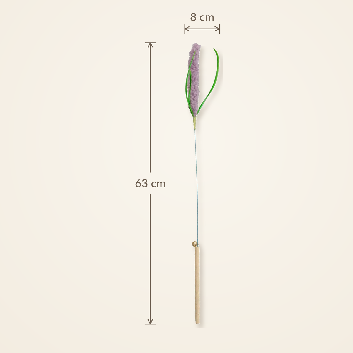 Lavender Sprig Cat Teaser Wand