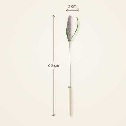 Lavender Sprig Cat Teaser Wand