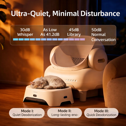 Cat Litter Box Ramp with Built-In Activated Carbon Deodorizer