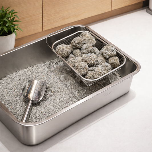 Stainless Steel Cat Litter Sifting Tray