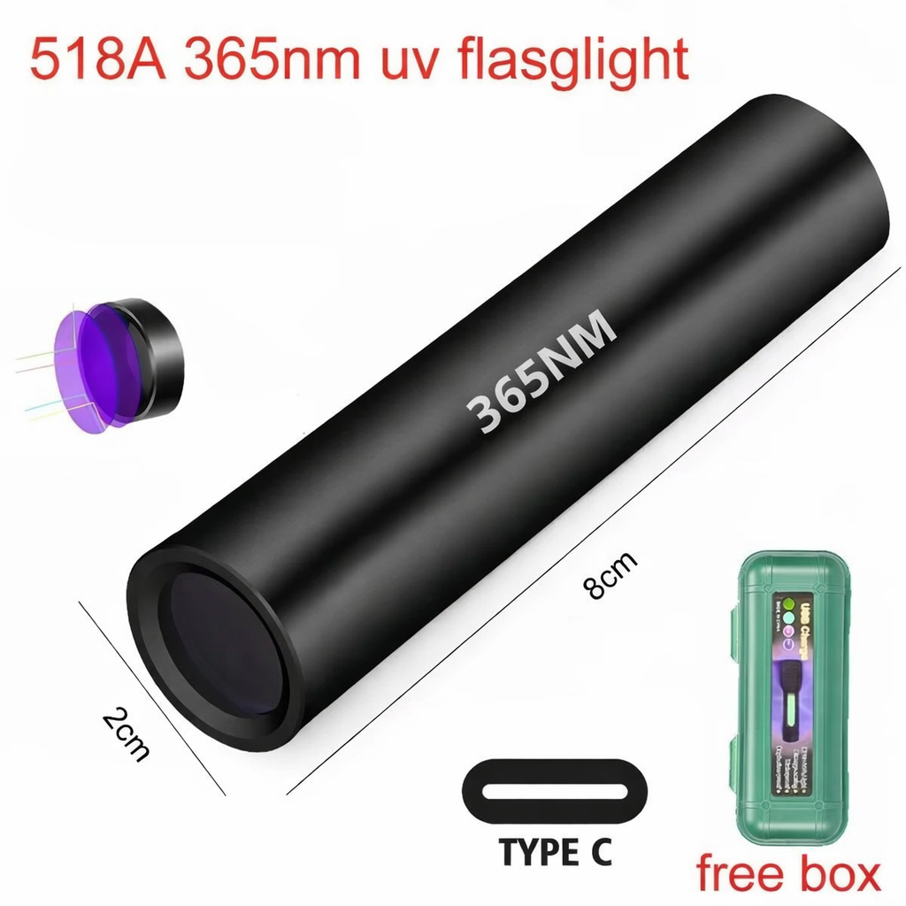 Portable UV Blacklight Flashlight