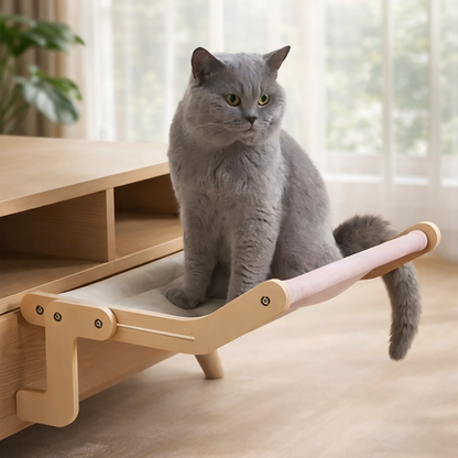 Solid Wood Cat Window Hammock