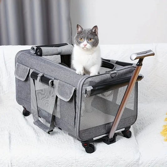 Extra Large Rolling Pet Carrier Trolley