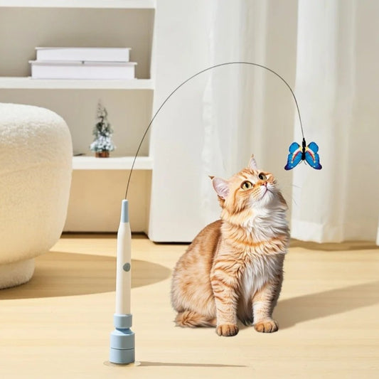 Automatic Butterfly Cat Teaser Wand