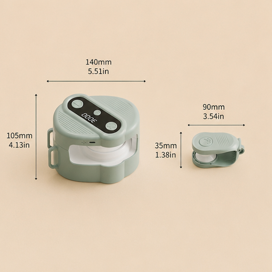 Interactive Hunting Spinner for Cats with dimensions labeled on a beige background