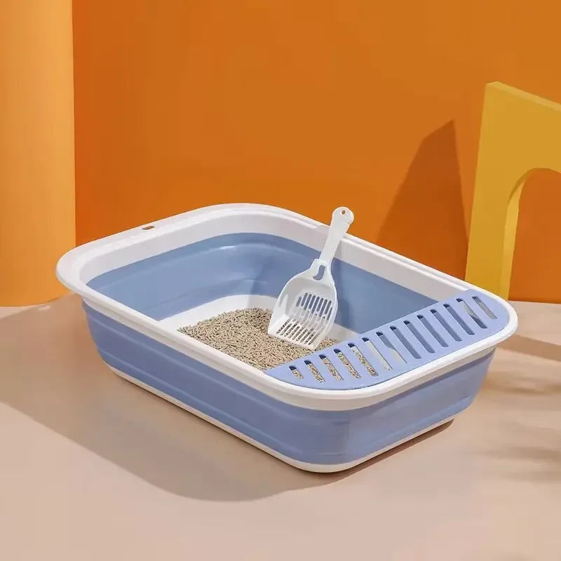 Portable Foldable Cat Litter Box (+FREE Scoop)