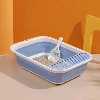 Portable Foldable Cat Litter Box (+FREE Scoop)