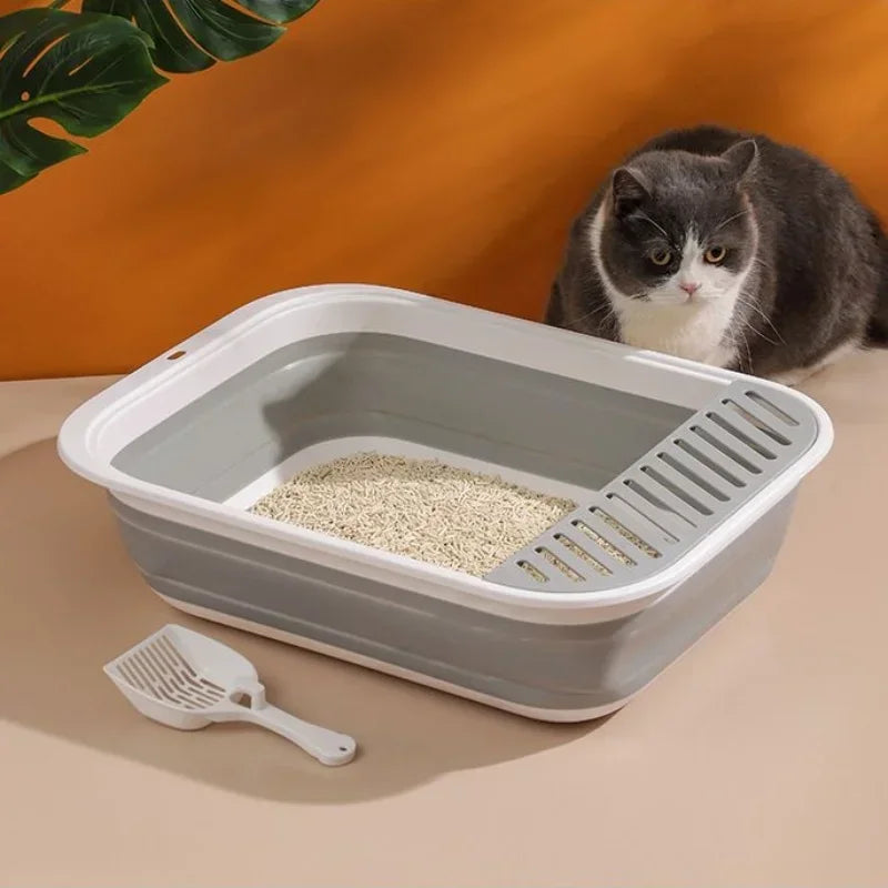 Portable Foldable Cat Litter Box (+FREE Scoop)