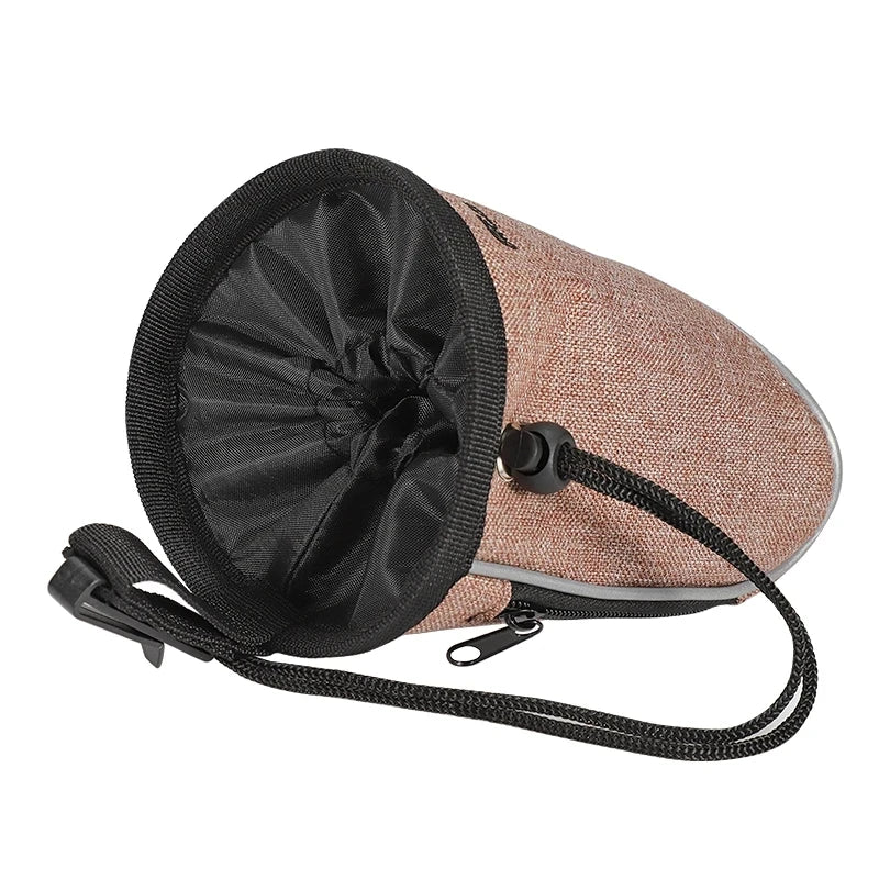 Dog Treat Training Pouch with Built-In Poop Bag Dispenser