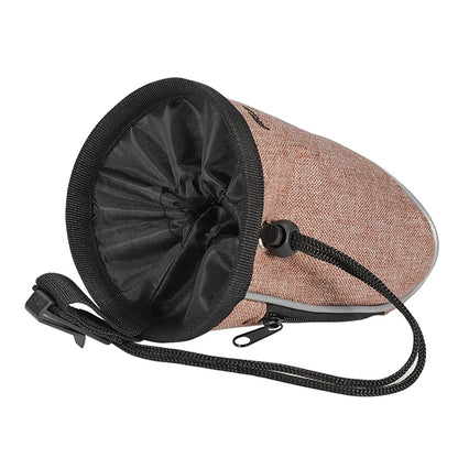 Dog Treat Training Pouch with Built-In Poop Bag Dispenser