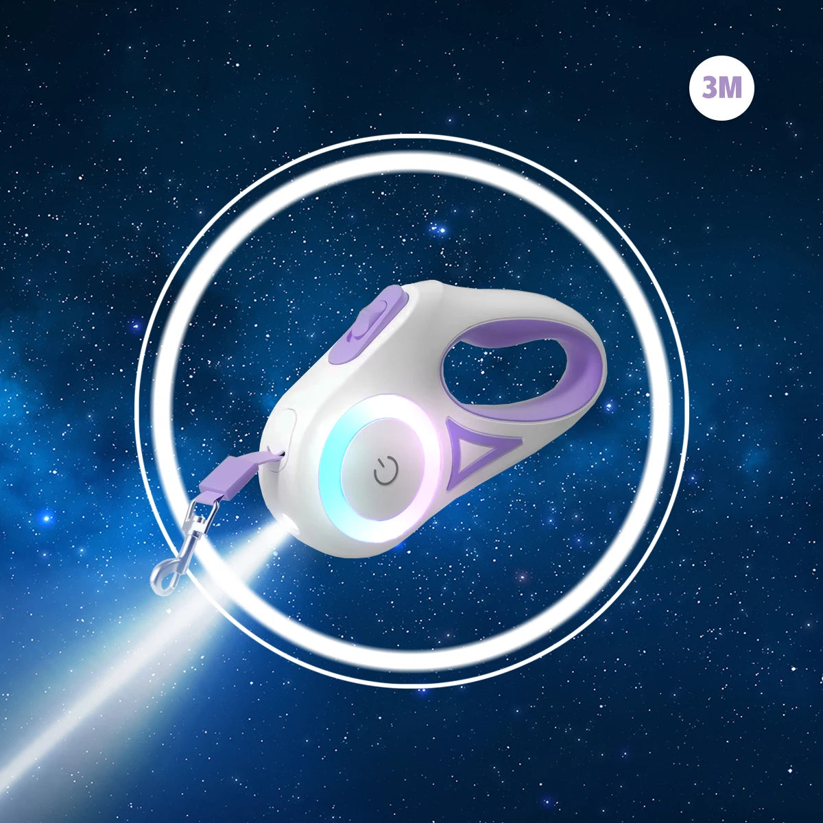 LED Retractable Dog Leash – Safe, Stylish & Convenient