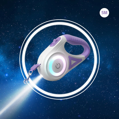 LED Retractable Dog Leash – Safe, Stylish & Convenient