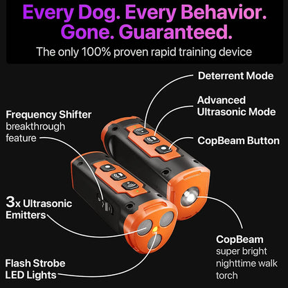 Ultrasonic Dog Repeller & Bark Deterrent Device