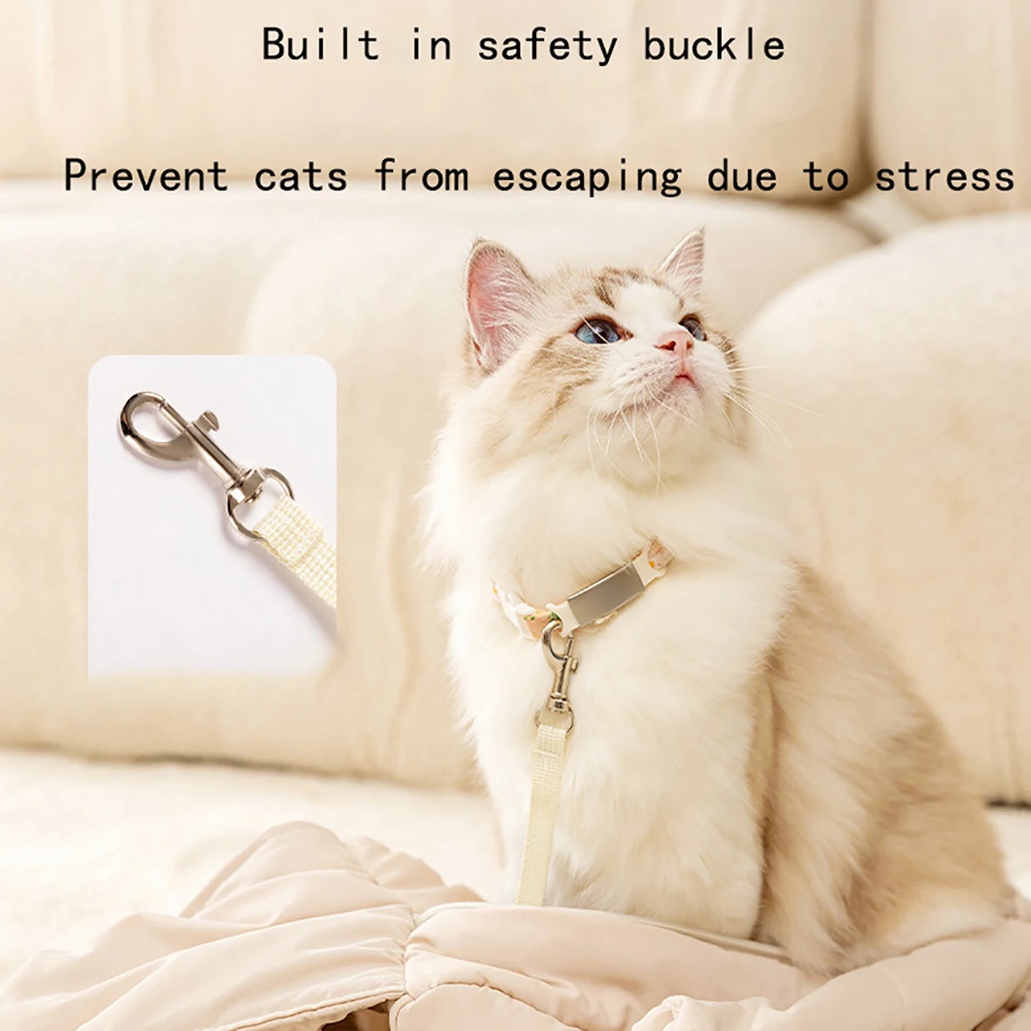 Head-Out Cat Carrier Bag for Travel & Outdoor Use