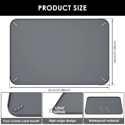 Leak-Proof Silicone Pee Pad Holder with Raised Edge