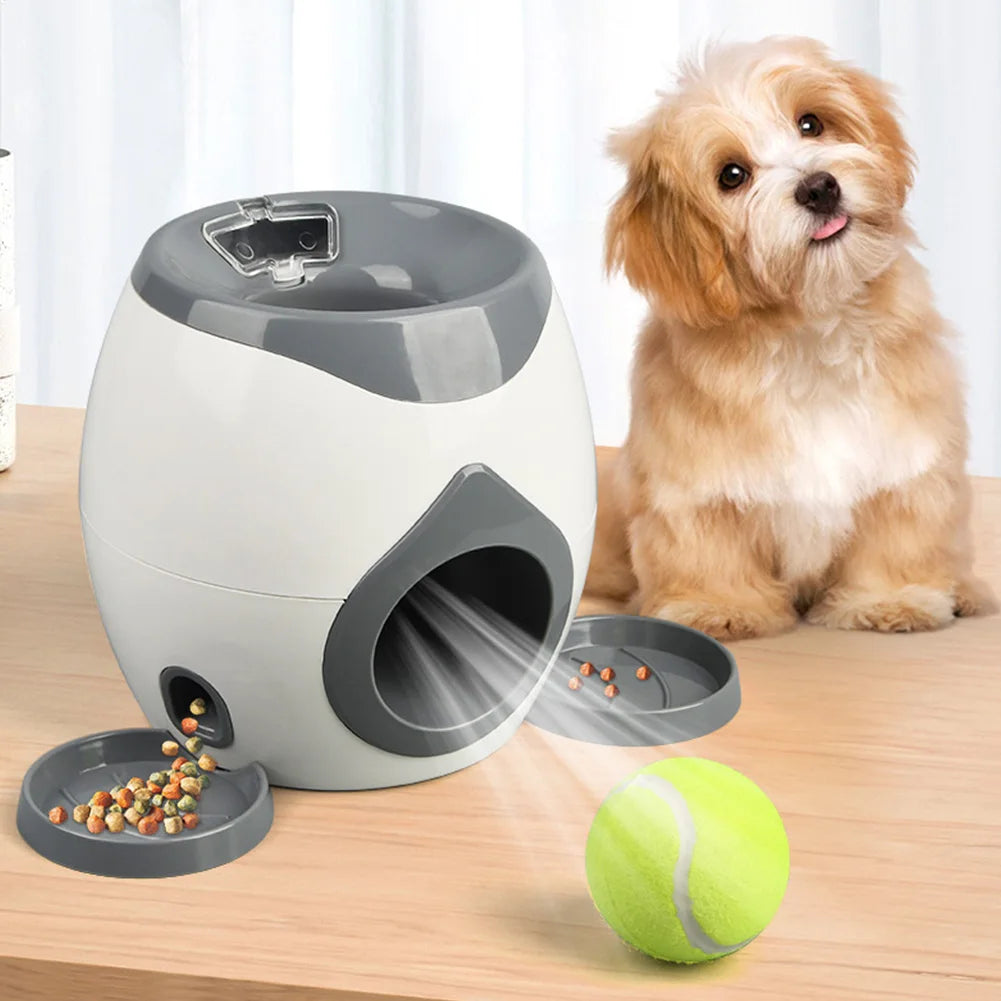 Automatic Dog Ball Launcher + Treat Reward Machine