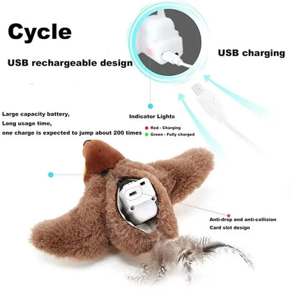 Interactive Bird Cat Toy with Catnip - Cidero & Co.