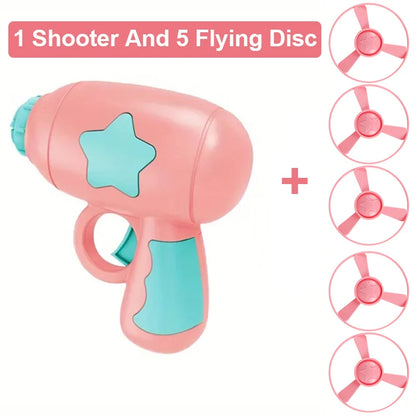Interactive Flying Disc Gun Cat Toy