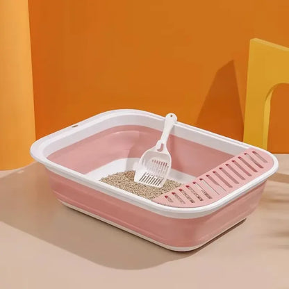 Portable Foldable Cat Litter Box (+FREE Scoop)