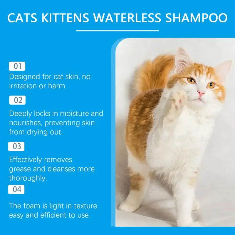 Waterless Cat Shampoo (60ml)