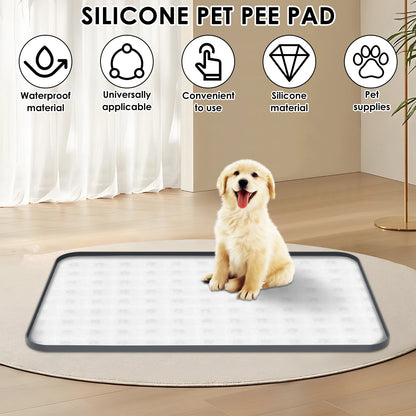 Leak-Proof Silicone Pee Pad Holder with Raised Edge