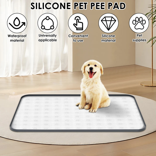 Leak-Proof Silicone Pee Pad Holder with Raised Edge