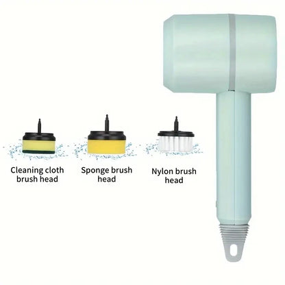 3-in-1 Electric Cleaning Brush — USB Rechargeable Power Scrubber