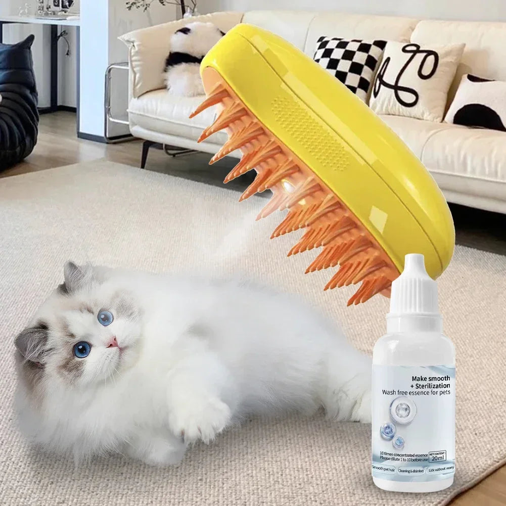 Wash-Free Cat & Dog Grooming Essence for Steam Brush (20ml)