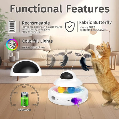 Motion Activated 4-in-1 Interactive Cat Toy