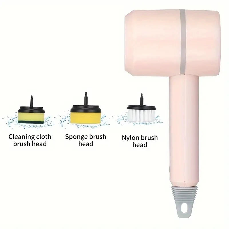 3-in-1 Electric Cleaning Brush — USB Rechargeable Power Scrubber