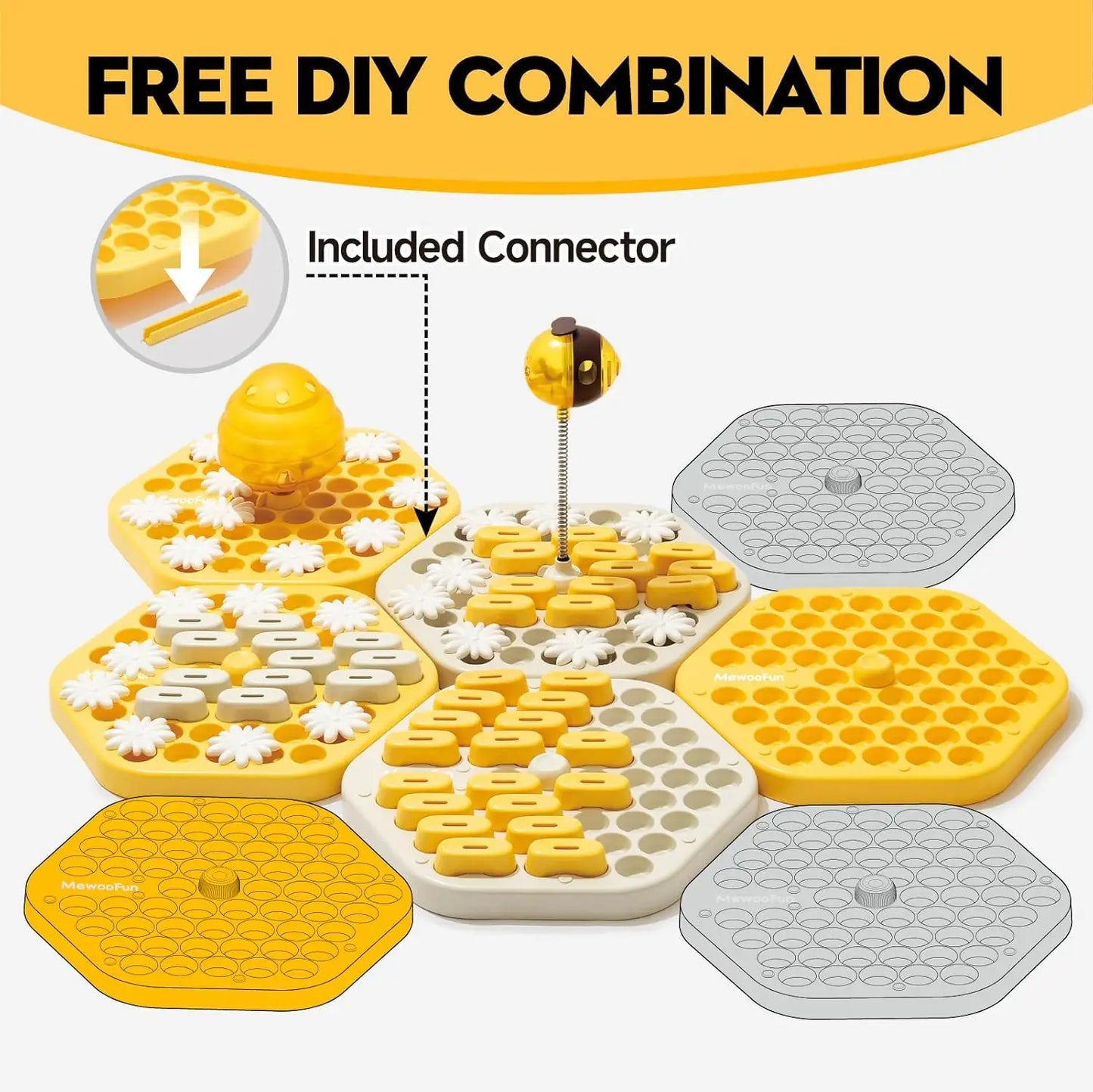 Interactive Honeycomb Pet Puzzle Toy - Cidero & Co.