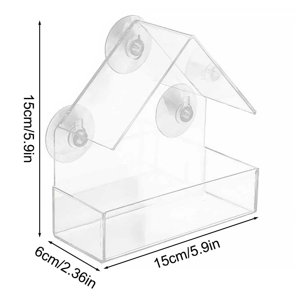 Window Bird Feeder with Suction Cup - Cidero & Co.
