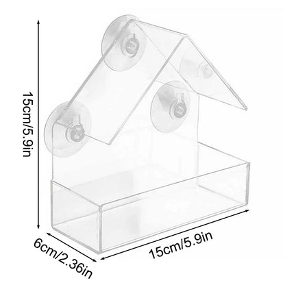 Window Bird Feeder with Suction Cup - Cidero & Co.