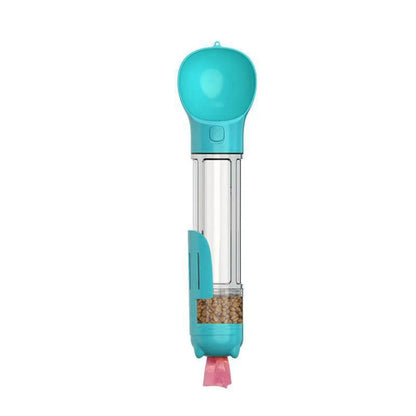 3-in-1 Pet Water & Food Dispenser with Trash Bag Box and Shovel