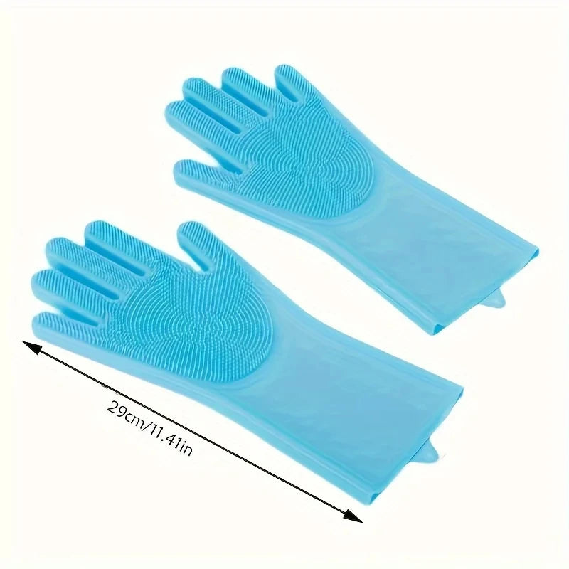 Pet Grooming & Bathing Silicone Gloves