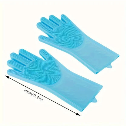 Pet Grooming & Bathing Silicone Gloves