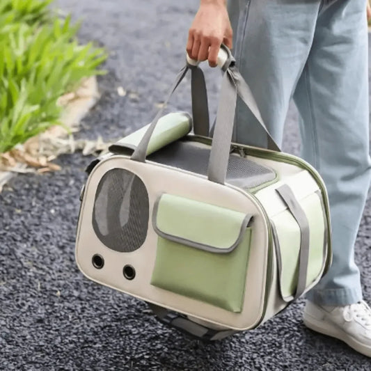 Foldable Airline Approved Soft-Sided Pet Carrier for Small Dogs, Cats & Rabbits
