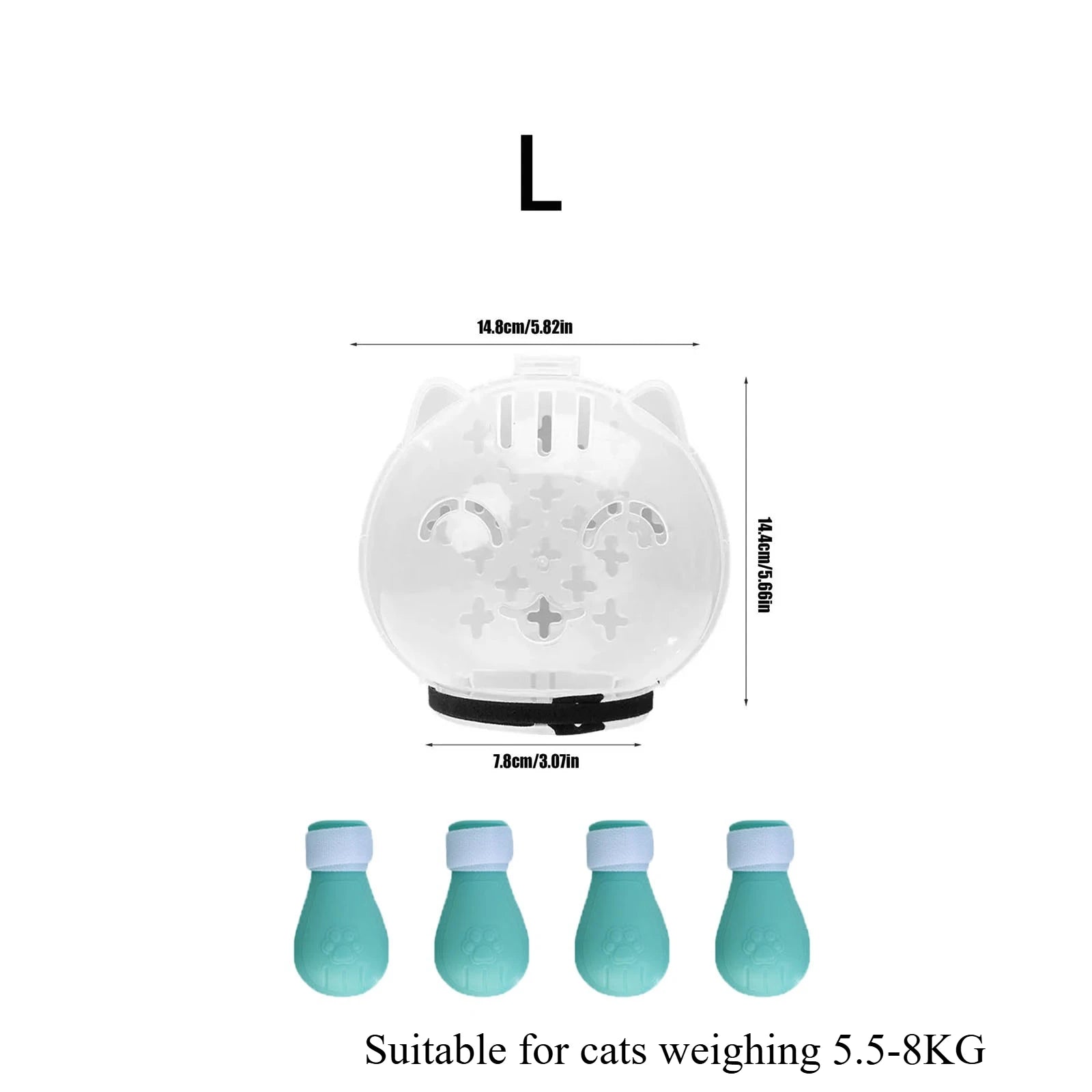Cat Muzzle & Anti-Scratch Boot Set - Cidero & Co.