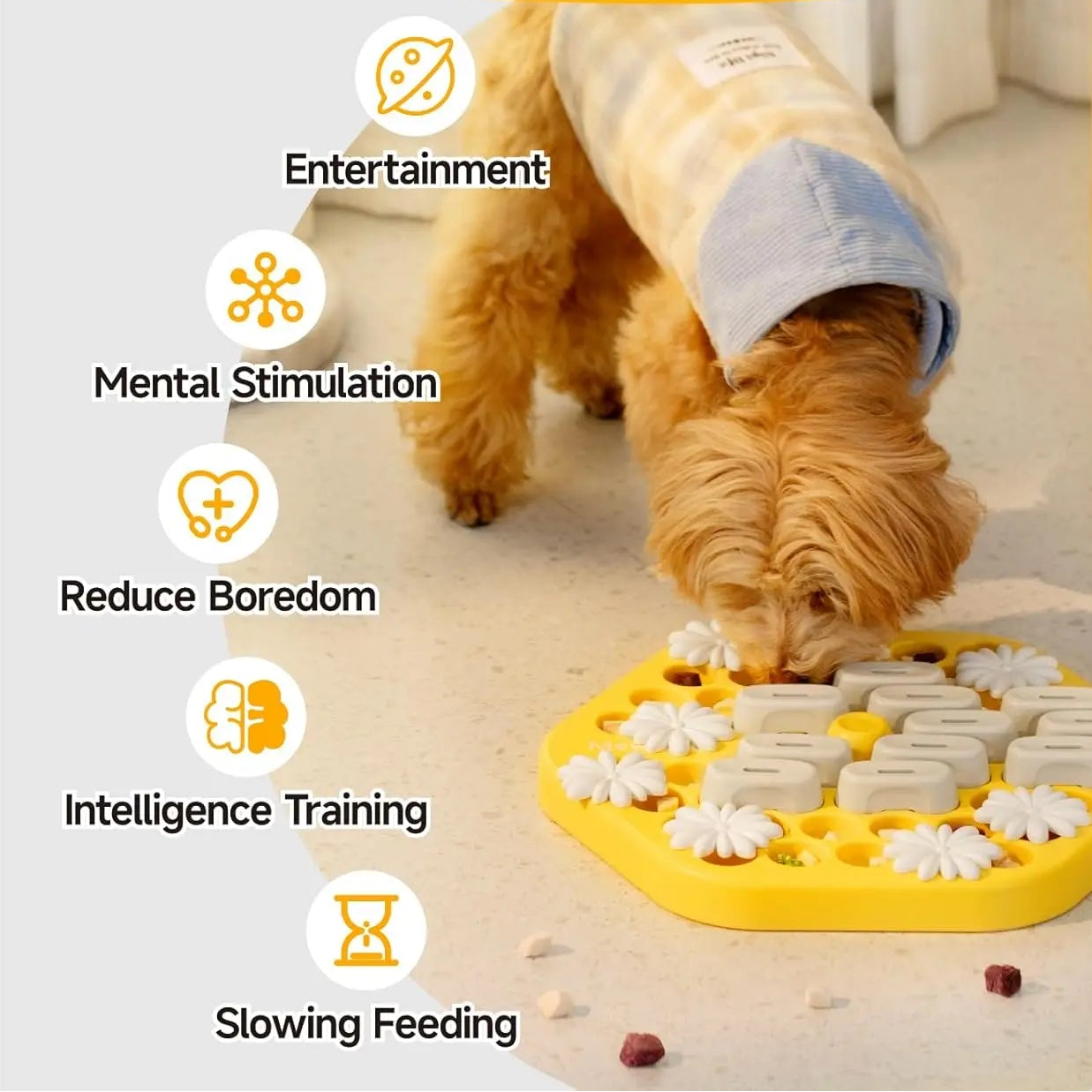 Interactive Honeycomb Pet Puzzle Toy - Cidero & Co.