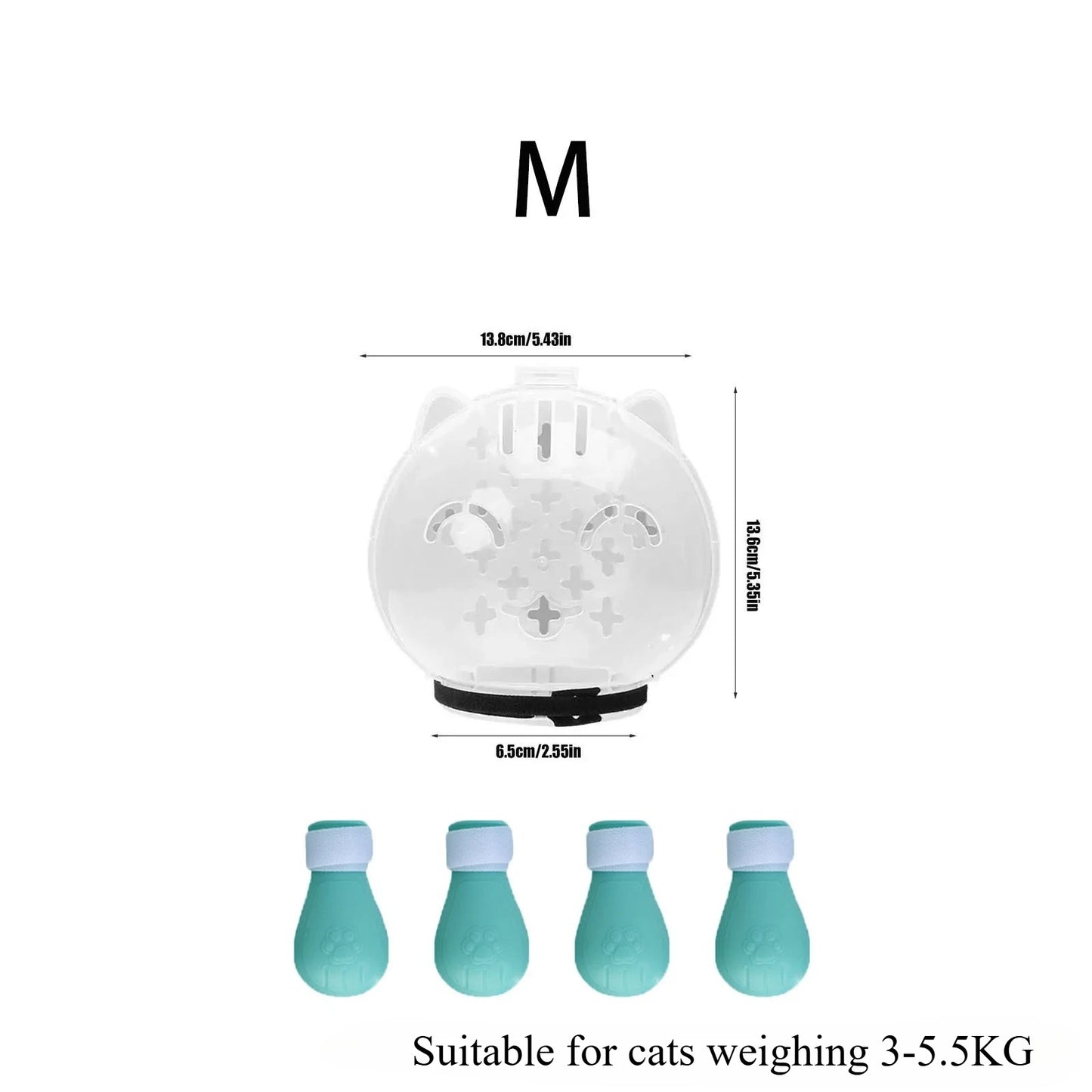 Cat Muzzle & Anti-Scratch Boot Set - Cidero & Co.
