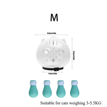 Cat Muzzle & Anti-Scratch Boot Set - Cidero & Co.