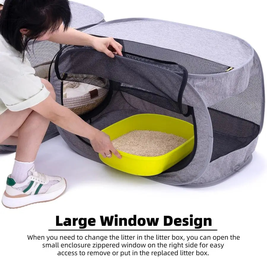 High‑Strength Mesh Indoor Cat Enclosure