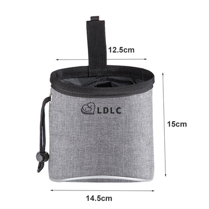 Dog Treat Training Pouch with Built-In Poop Bag Dispenser