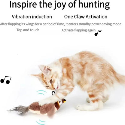 Interactive Bird Cat Toy with Catnip - Cidero & Co.