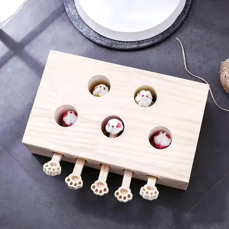 Interactive Cat Mole Whack Game Toy - Cidero & Co.