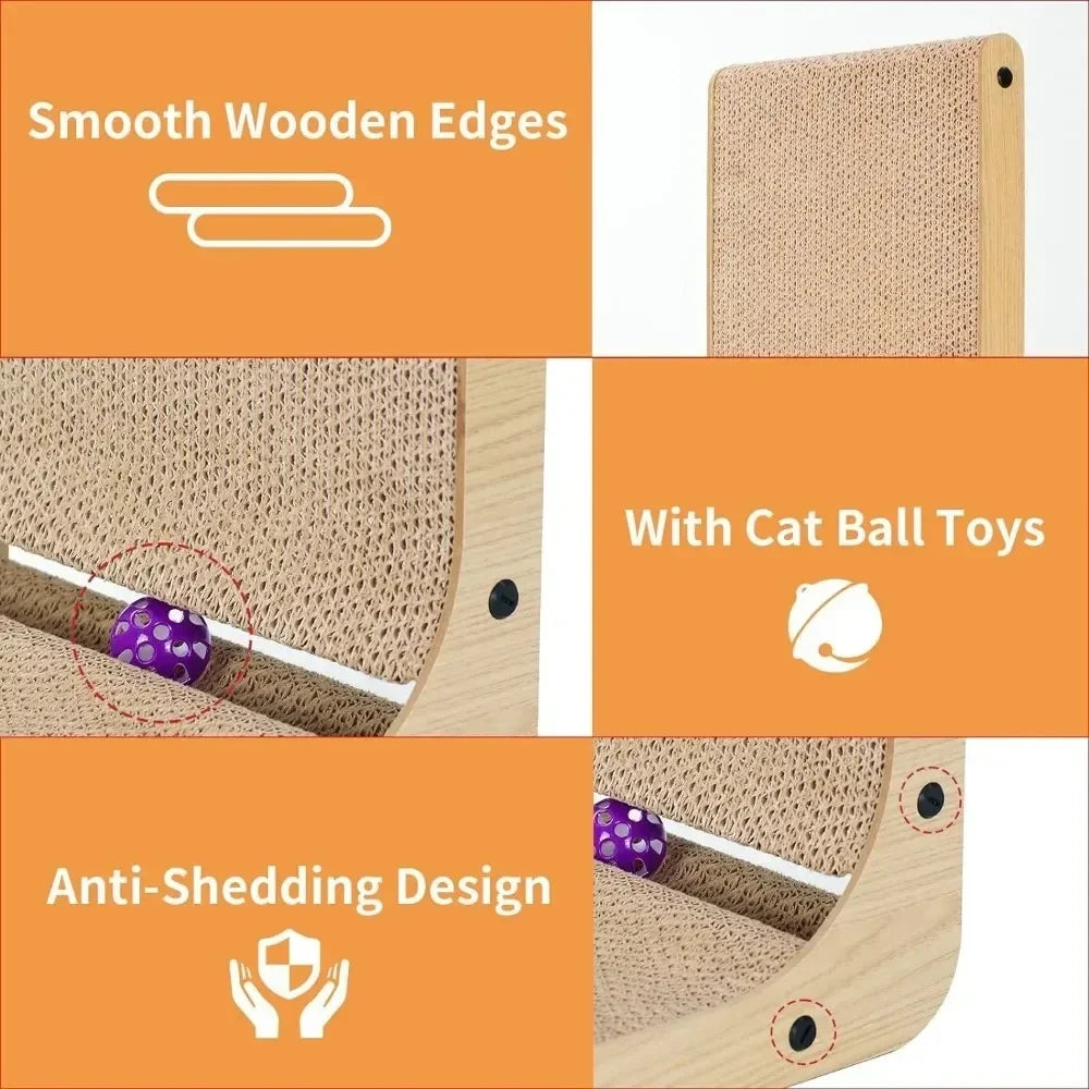 Vertical L-Shape Cat Scratching Post